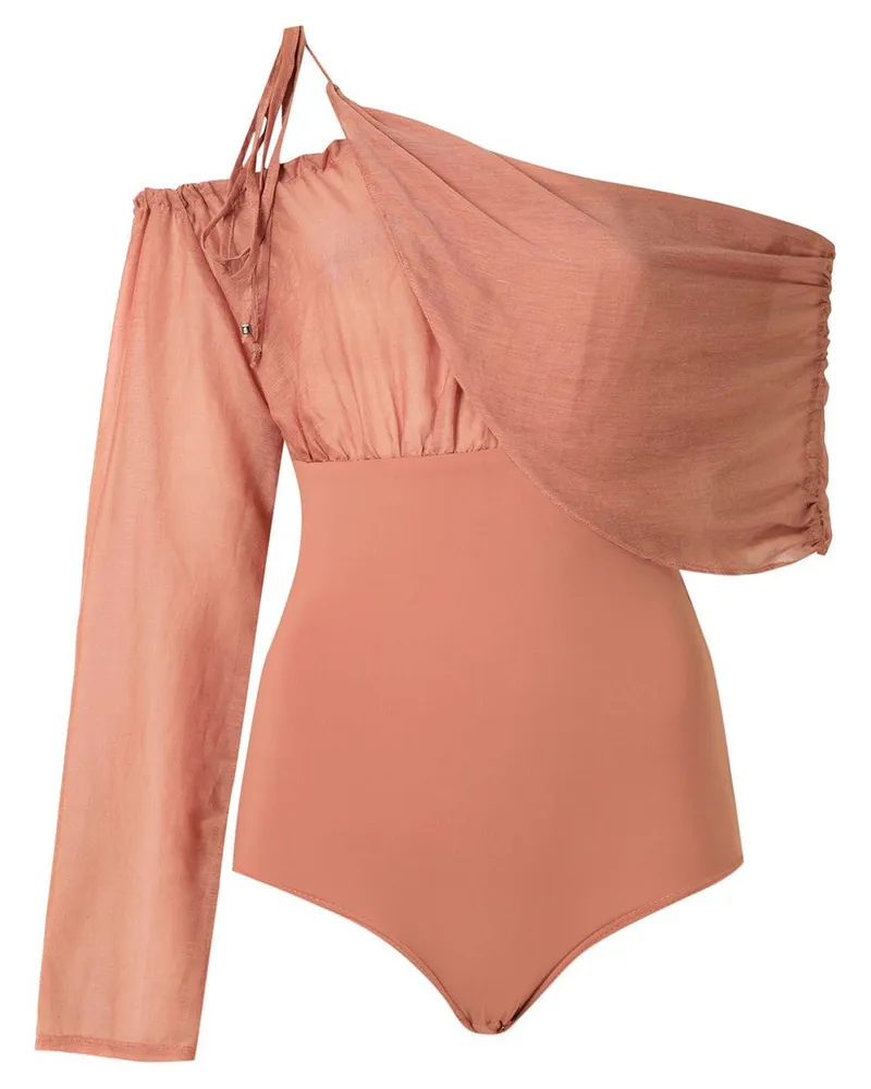 Amir Slama One-Shoulder-Body - Nude Nude