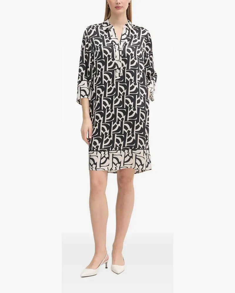 MARC AUREL Minikleid mit Print - Schwarz Schwarz