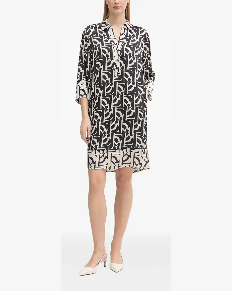 MARC AUREL Minikleid mit Print - Schwarz Schwarz