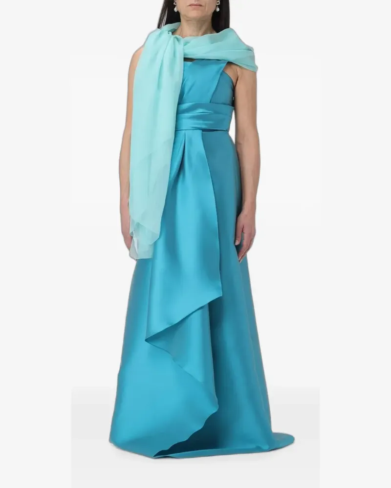 Alberta Ferretti silk scarf - Blau Blau