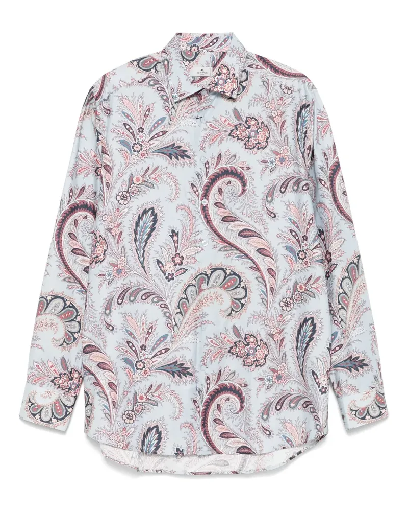 Etro Hemd mit Paisleymuster - Blau Blau