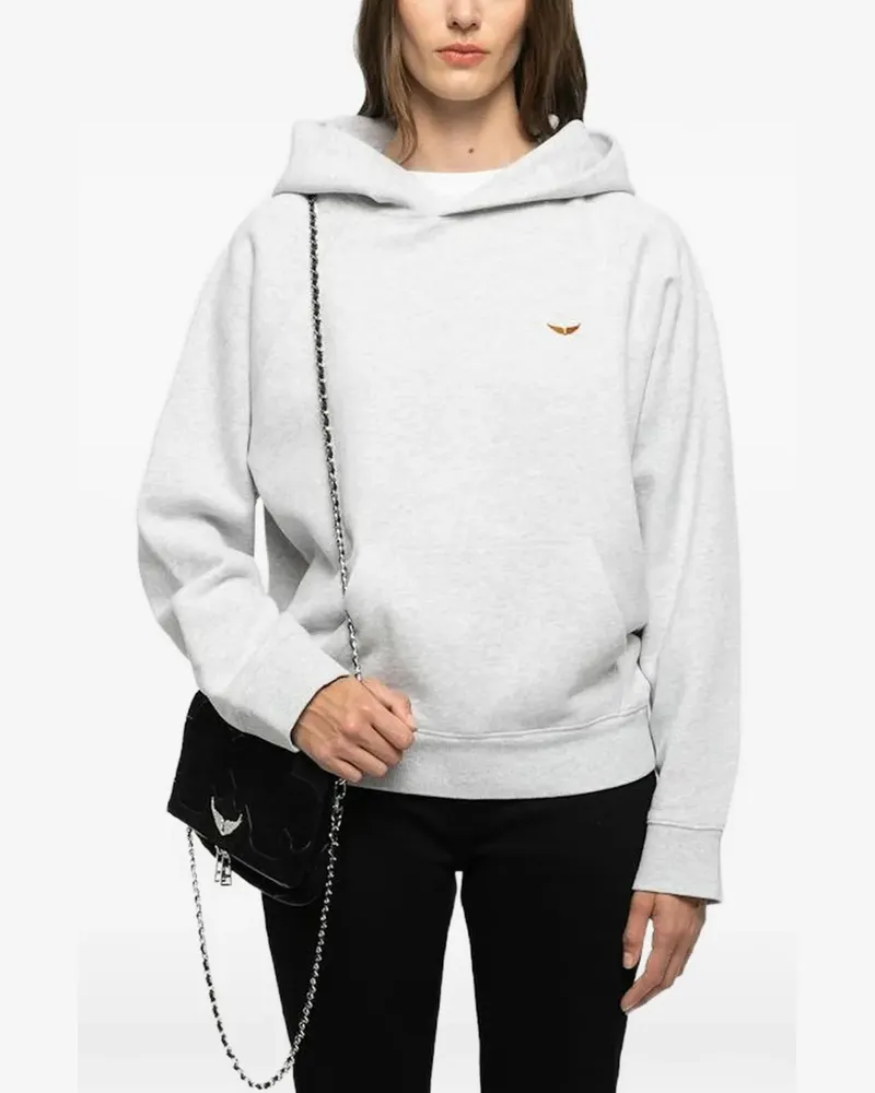 Zadig & Voltaire Georgy Hoodie mit Pferdeprint - Grau Grau