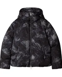 OFF-WHITE Gefütterte Jacke aus Logo-Jacquard Schwarz