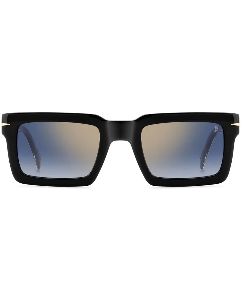 EYEWEAR by DAVID BECKHAM Sonnenbrille mit eckigem Gestell - Schwarz Schwarz