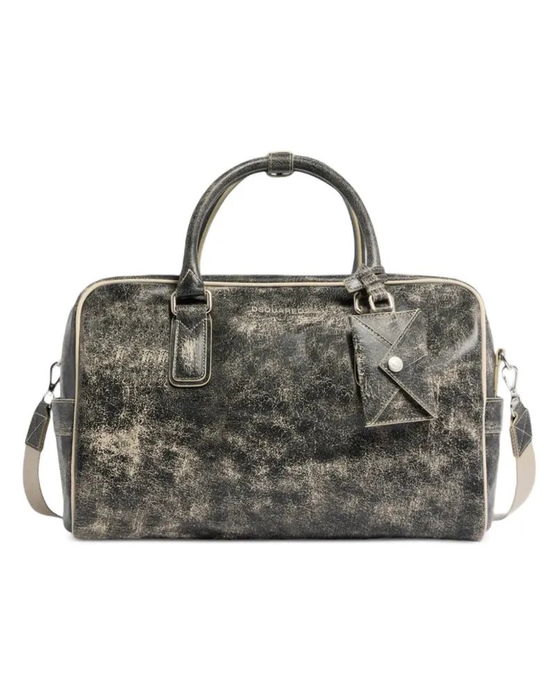 Dsquared2 Reisetasche mit Riss-Effekt - Grau Grau