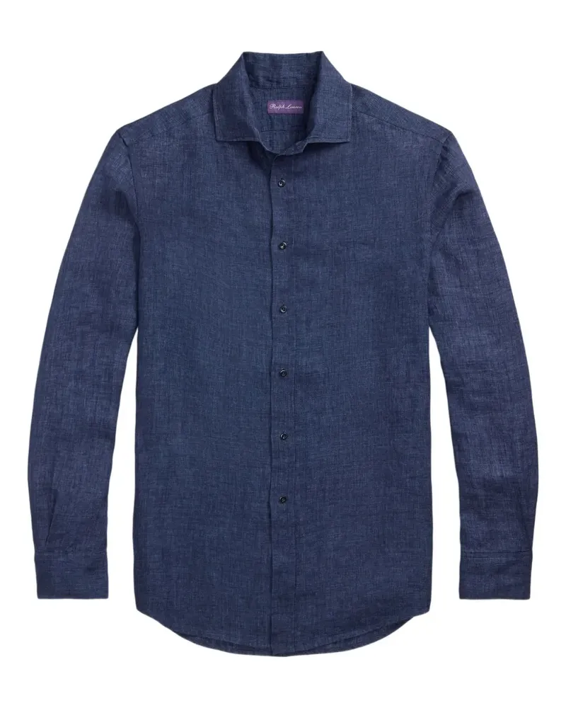 Ralph Lauren Hemd aus Leinen - Blau Blau