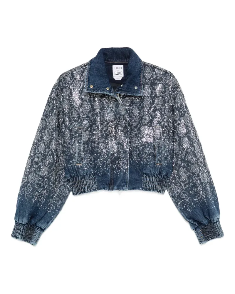 Liu Jo x Elodie Jeansjacke mit Pailletten - Blau Blau