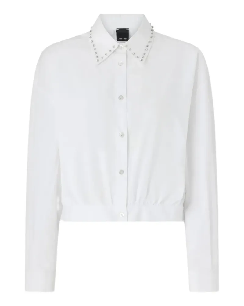 Pinko Cropped-Hemd - Weiß Weiß