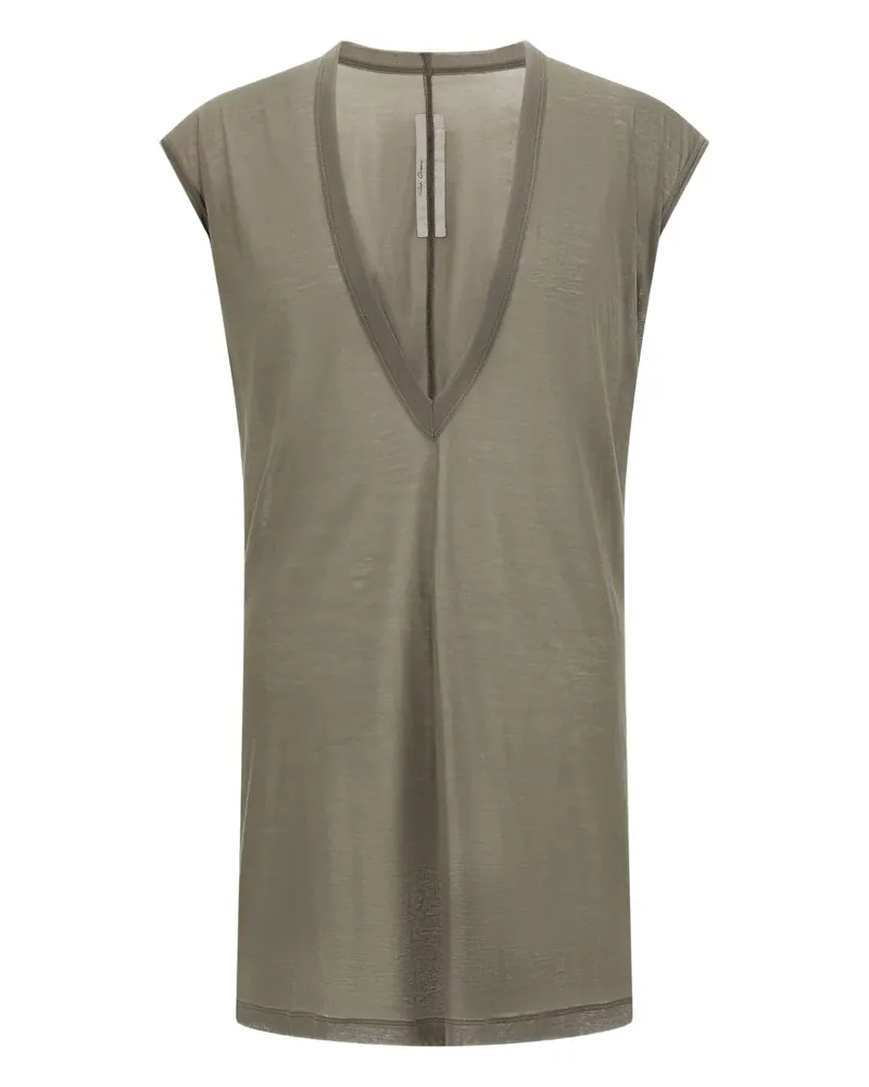 Rick Owens T-Shirt mit V-Ausschnitt - Grau Grau