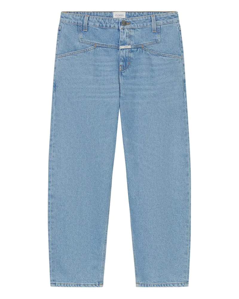 Closed Straight-Leg-Jeans mit Kontrasteinsätzen - Blau Blau