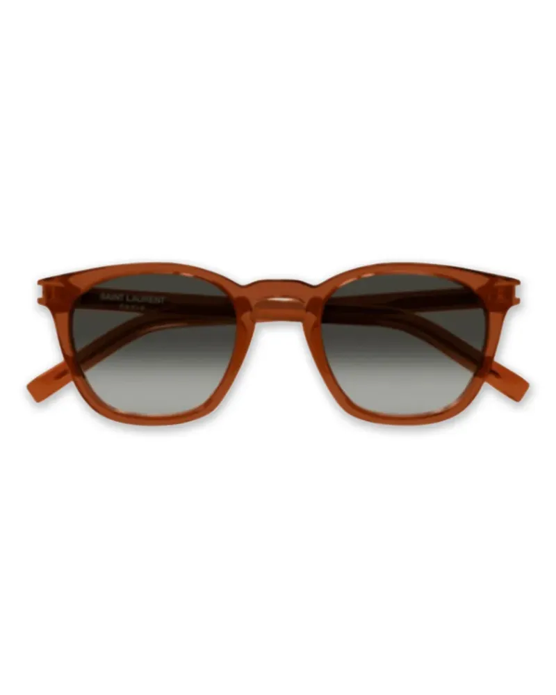 Saint Laurent Sonnenbrille mit eckigem Gestell - Braun Braun