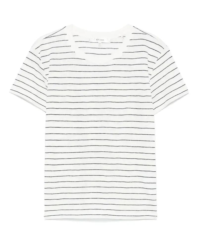 Frame Denim T-Shirt aus Leinen - Weiß Weiß