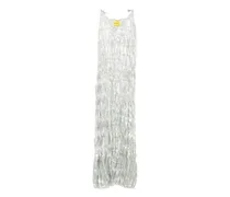 Camisole-Kleid mit Knittereffekt - Silber