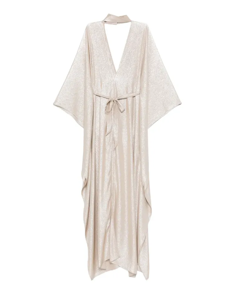 Taller Marmo Maxikleid mit V-Ausschnitt - Nude Nude