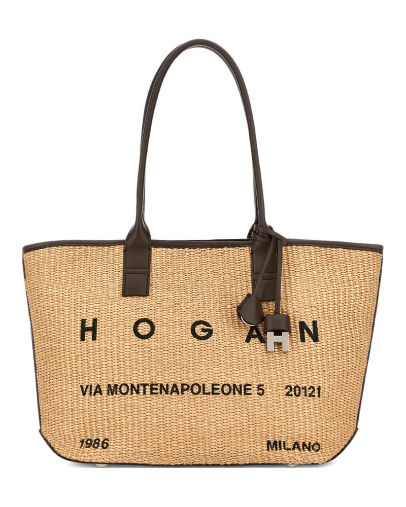 Hogan Adressen-Tote Bag - Nude Nude