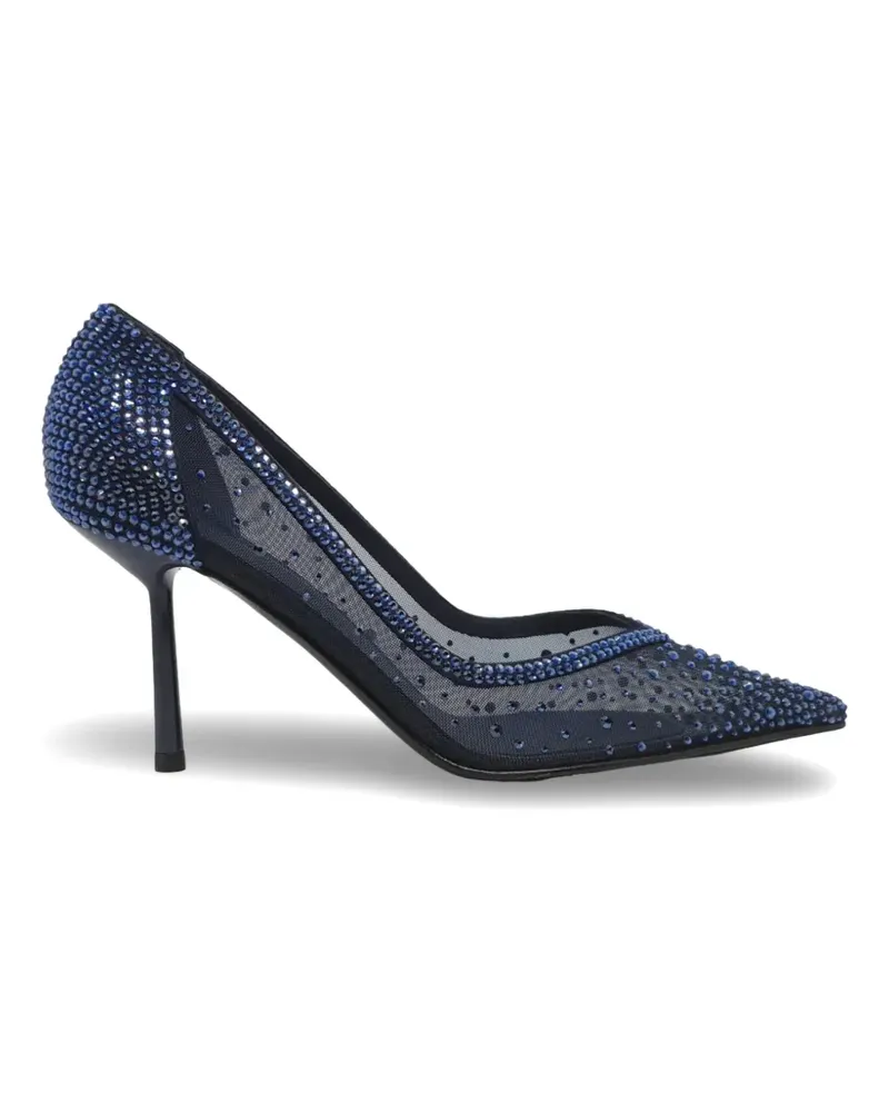 Le Silla crystal-embellished mesh pumps - Blau Blau