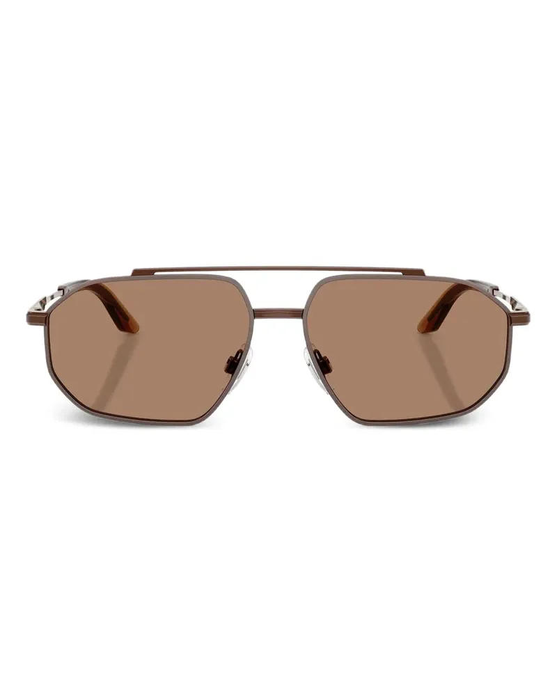 Dolce & Gabbana geometric browline sunglasses - Braun Braun