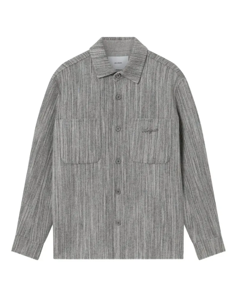 Axel Arigato Gestreifte Aidan Hemdjacke - Grau Grau