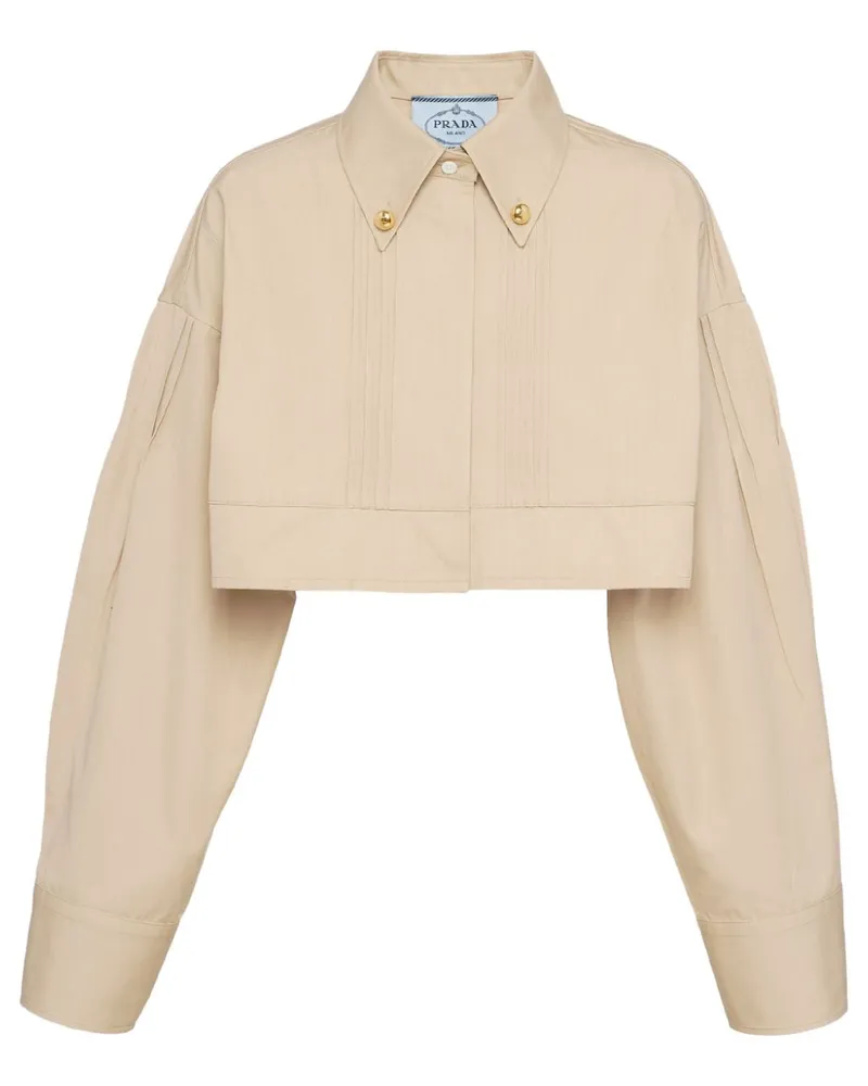 Prada Klassische Cropped-Jacke - Nude Nude