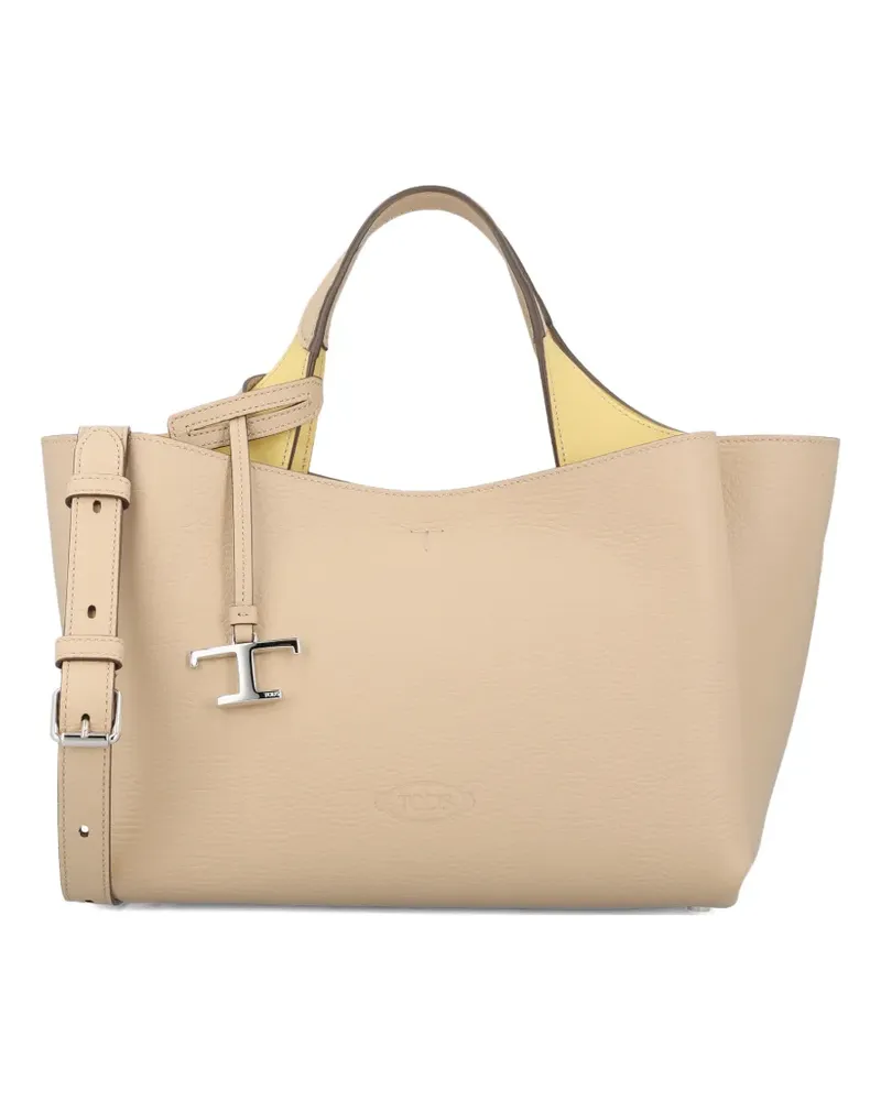 TOD'S Mini-Tasche aus Leder - Nude Nude