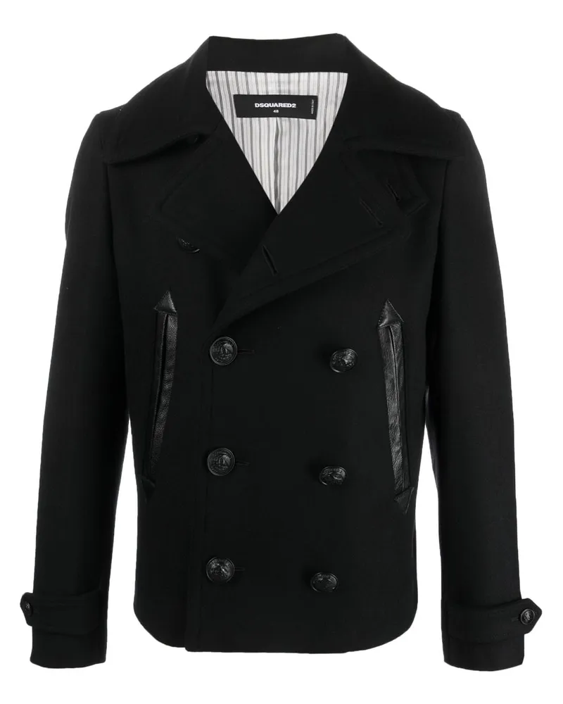 Dsquared2 Klassische Cabanjacke - Schwarz Schwarz