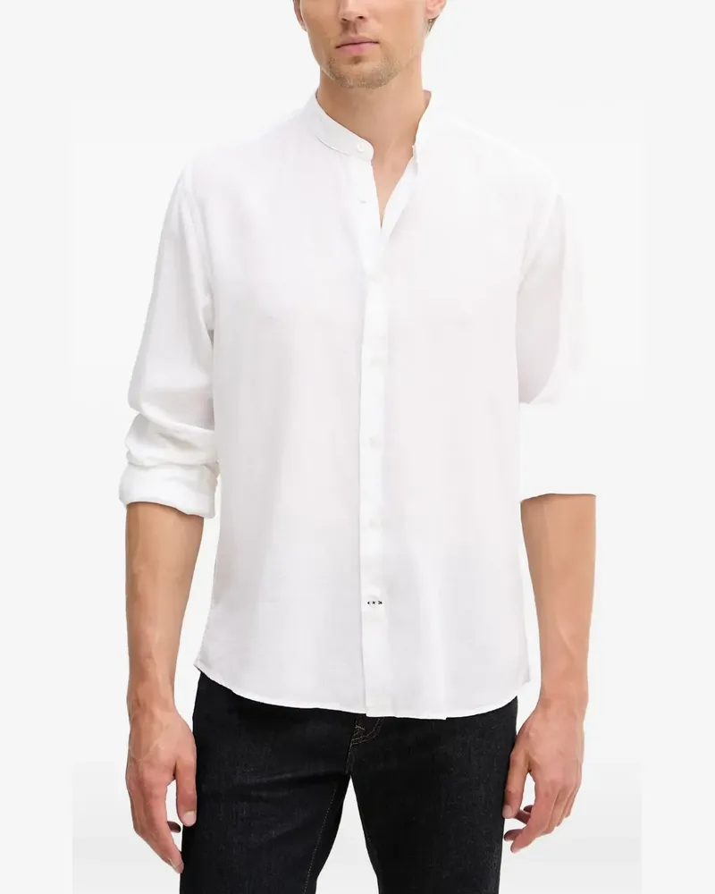 JOOP! Pebo band-collar long-sleeve shirt - Weiß Weiß