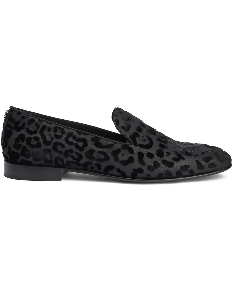 Roberto Cavalli leopard loafers - Schwarz Schwarz