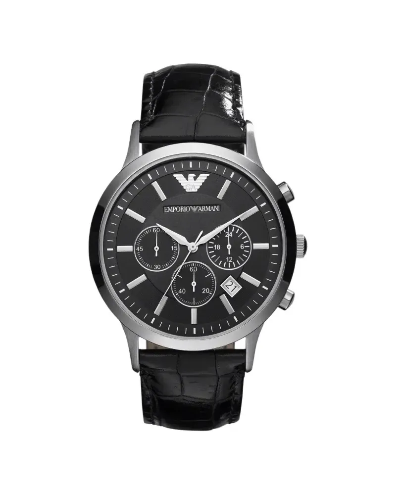 Emporio Armani Renato 42mm - Schwarz Schwarz