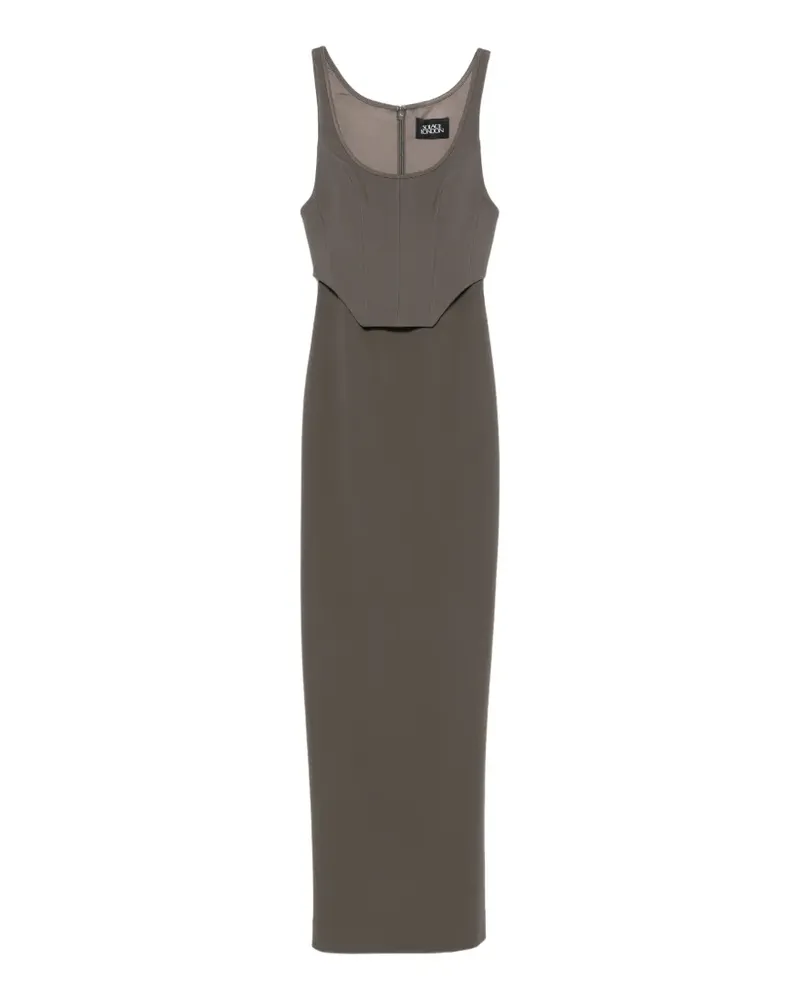 Solace London Noor panel maxi dress - Grau Grau