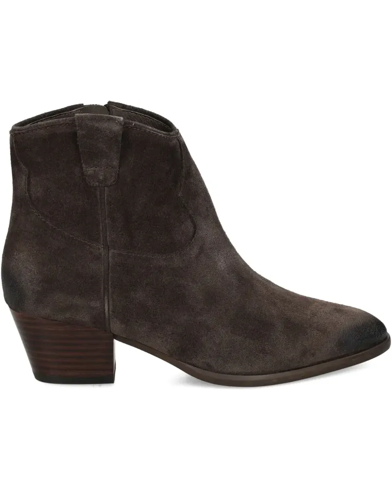 ash Fame Wildlederstiefel mit Reißverschluss 50mm - Braun Braun