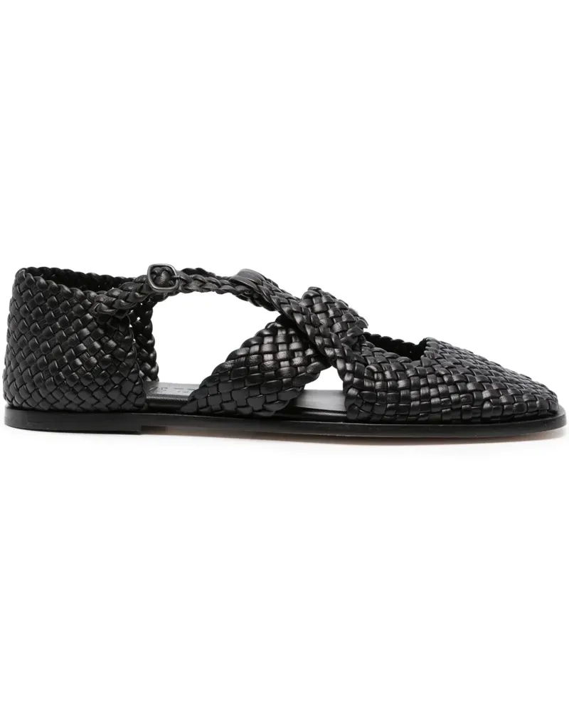 HEREU Ballerinas mit Cut-Out - Schwarz Schwarz