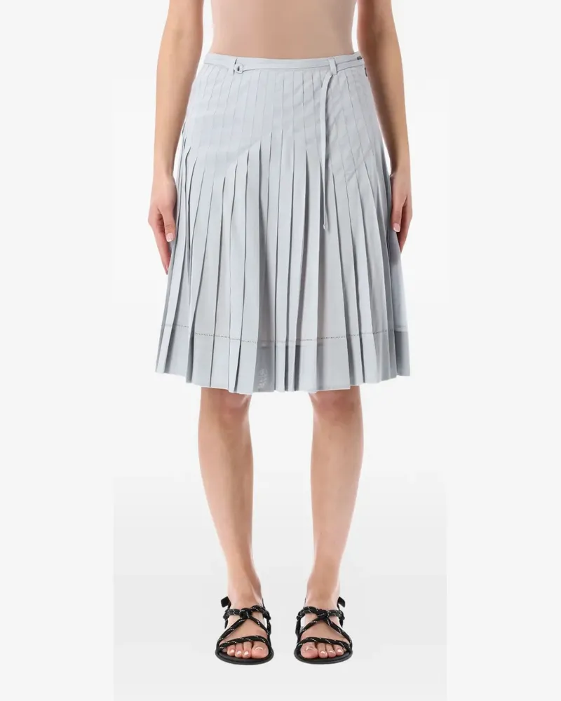 LOW CLASSIC pleated midi skirt - Blau Blau