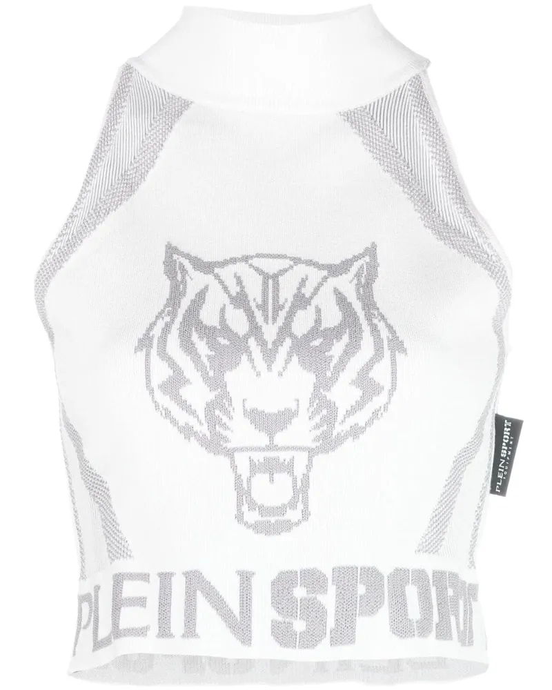 Philipp Plein Cropped-Top mit GG - Weiß Weiß
