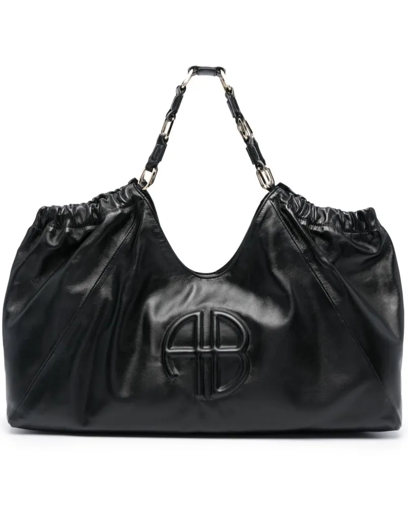Anine Bing Handtasche mit Logo-Prägung - Schwarz Schwarz