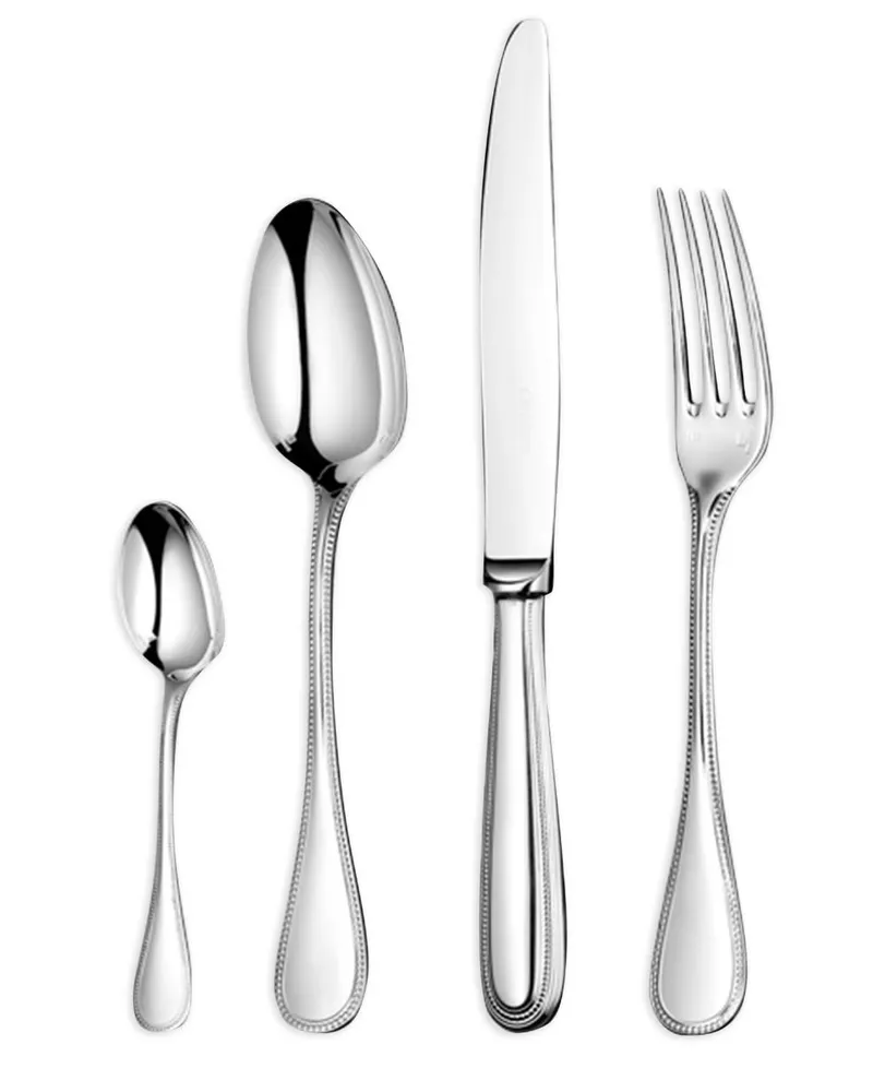 Christofle Perles Besteck (12 Personen) - Silber Silber