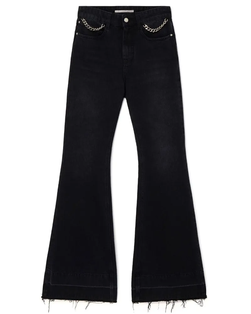 Stella McCartney Falabella Schlagjeans - Schwarz Schwarz