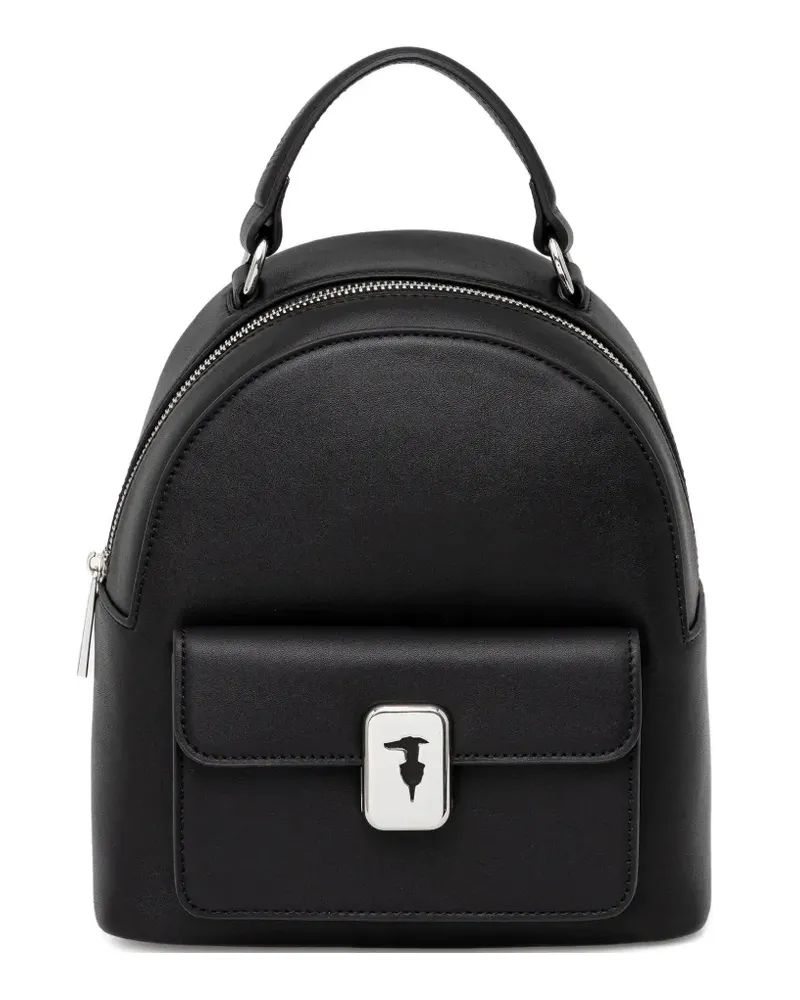 Trussardi flap-pocket backpack - Schwarz Schwarz
