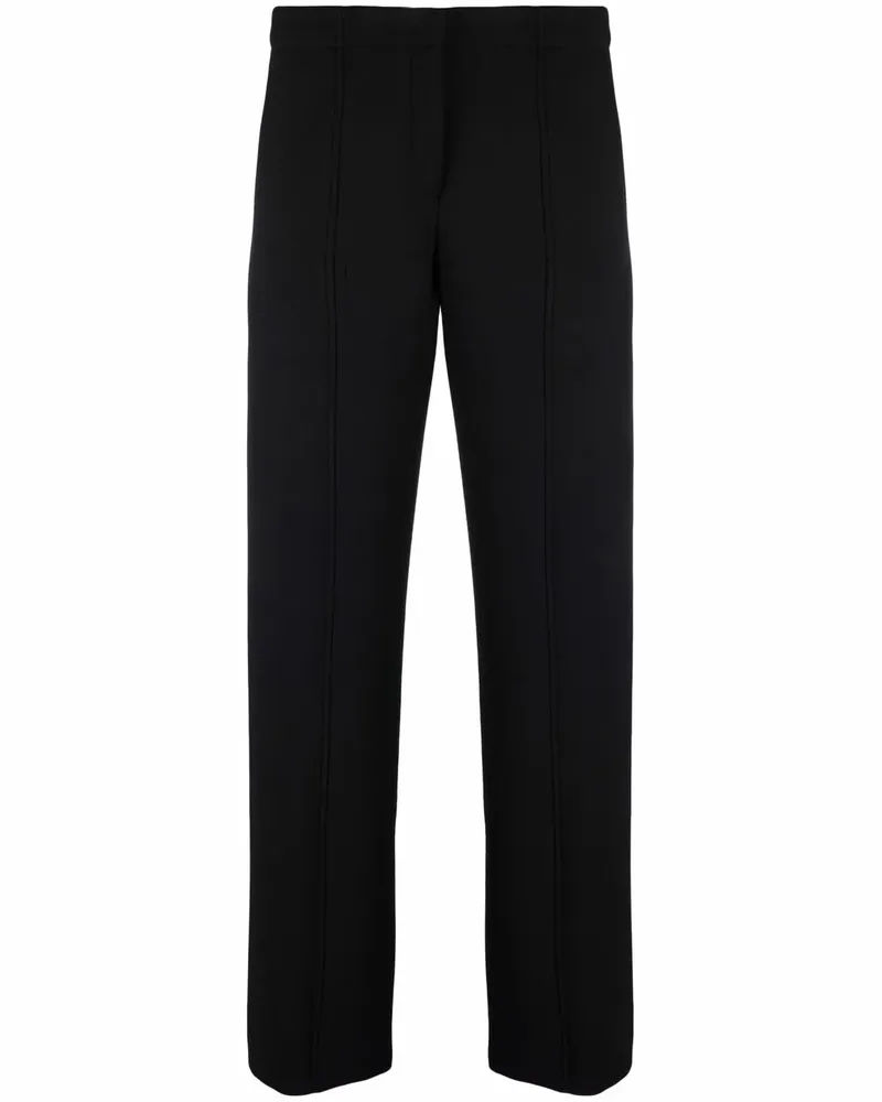 Ferragamo Hoch sitzende Hose - Schwarz Schwarz