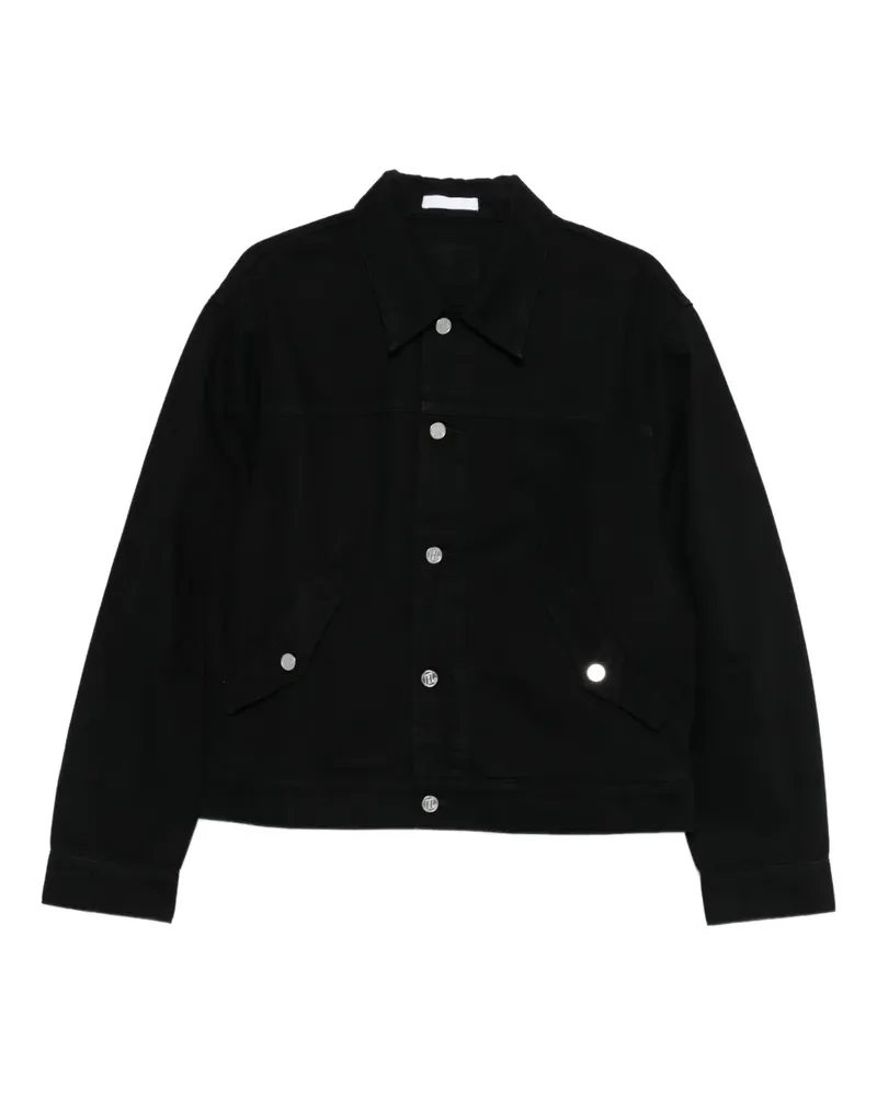 Helmut Lang Hemdjacke mit Tasche - Schwarz Schwarz