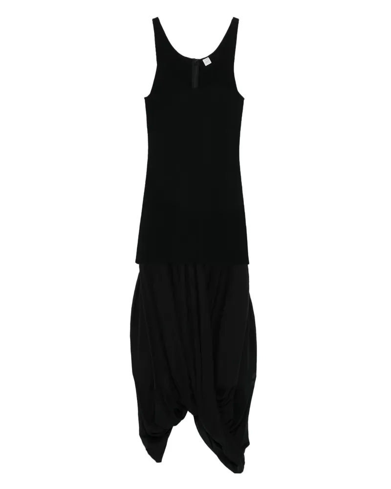 Totême Trägerkleid im Cocoon-Design - Schwarz Schwarz