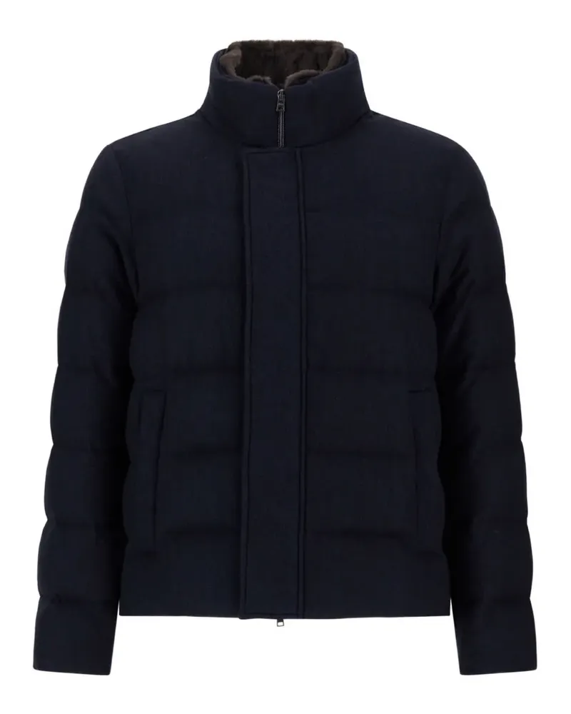 Herno Steppjacke aus Kaschmir-Seidengemisch - Blau Blau