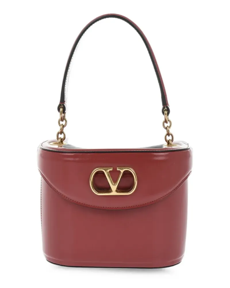 Valentino Garavani VLogo Signature leather tote bag - Rot Rot