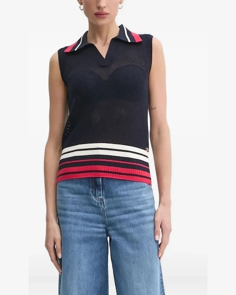 Liu Jo Pullunder mit Poloshirtkragen - Blau Blau