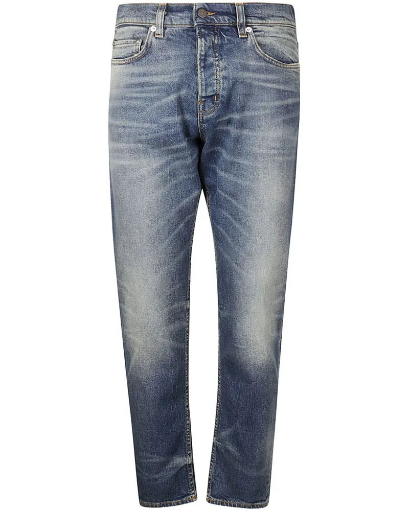 Haikure Slim-Fit-Jeans mit Logo-Applikation Blau