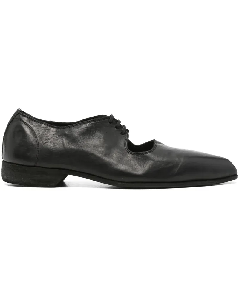 GUIDI Oxford-Schuhe aus Leder - Schwarz Schwarz