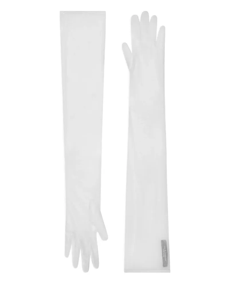 Dolce & Gabbana Handschuhe aus Tüll - Weiß Weiß
