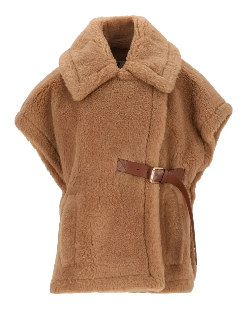 Max Mara Teddy Cape aus Stoff - Braun Braun