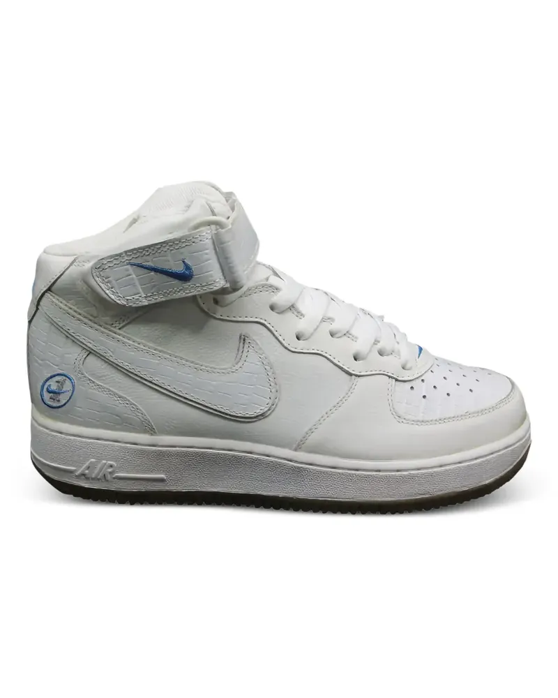 Nike Air Force 1 Mid croc-effect sneakers - Weiß Weiß