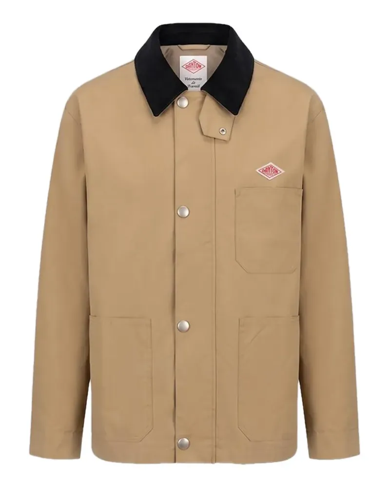Danton Jacke mit Cordkragen - Nude Nude