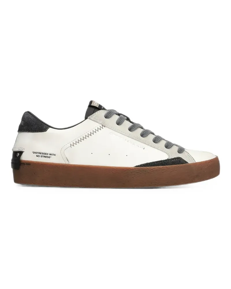 Crime Distressed leather sneakers - Weiß Weiß